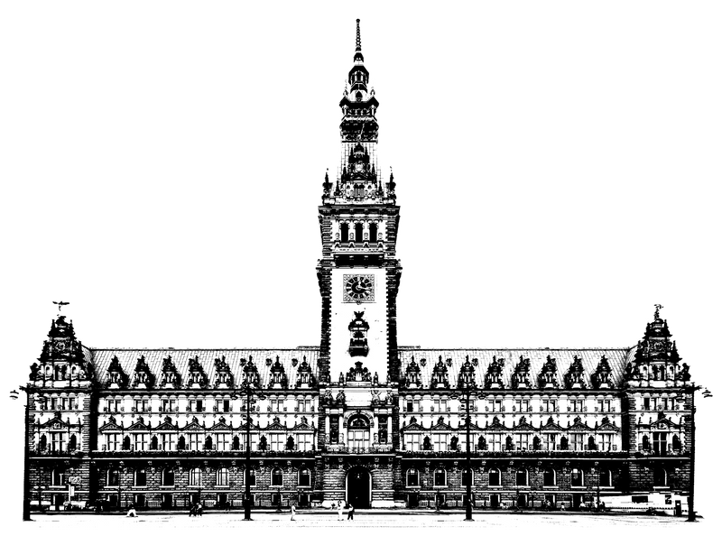 BID Rathausquartier - Posterized Rathaus